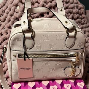 NWT Juicy Couture Pink Clay Nailed It Satchel